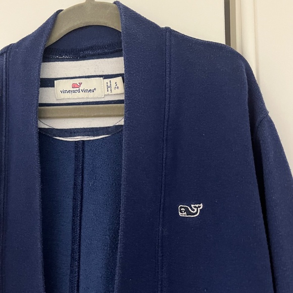 Vineyard Vines girls navy open cardigan - Picture 2 of 4